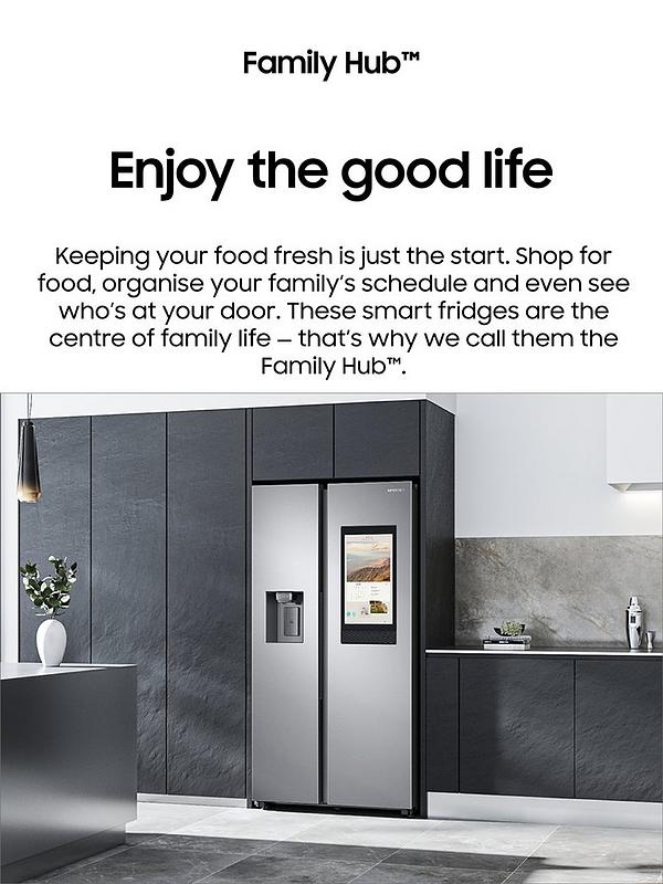 Samsung Family Hub RS6HA8891SL/EU American Style Fridge Freezer with SpaceMax™ Technology - E Rated - Aluminium - Image 4